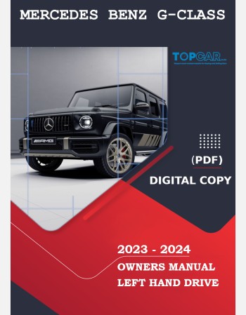 mercedes benz g-class 2023-2024 owners manual